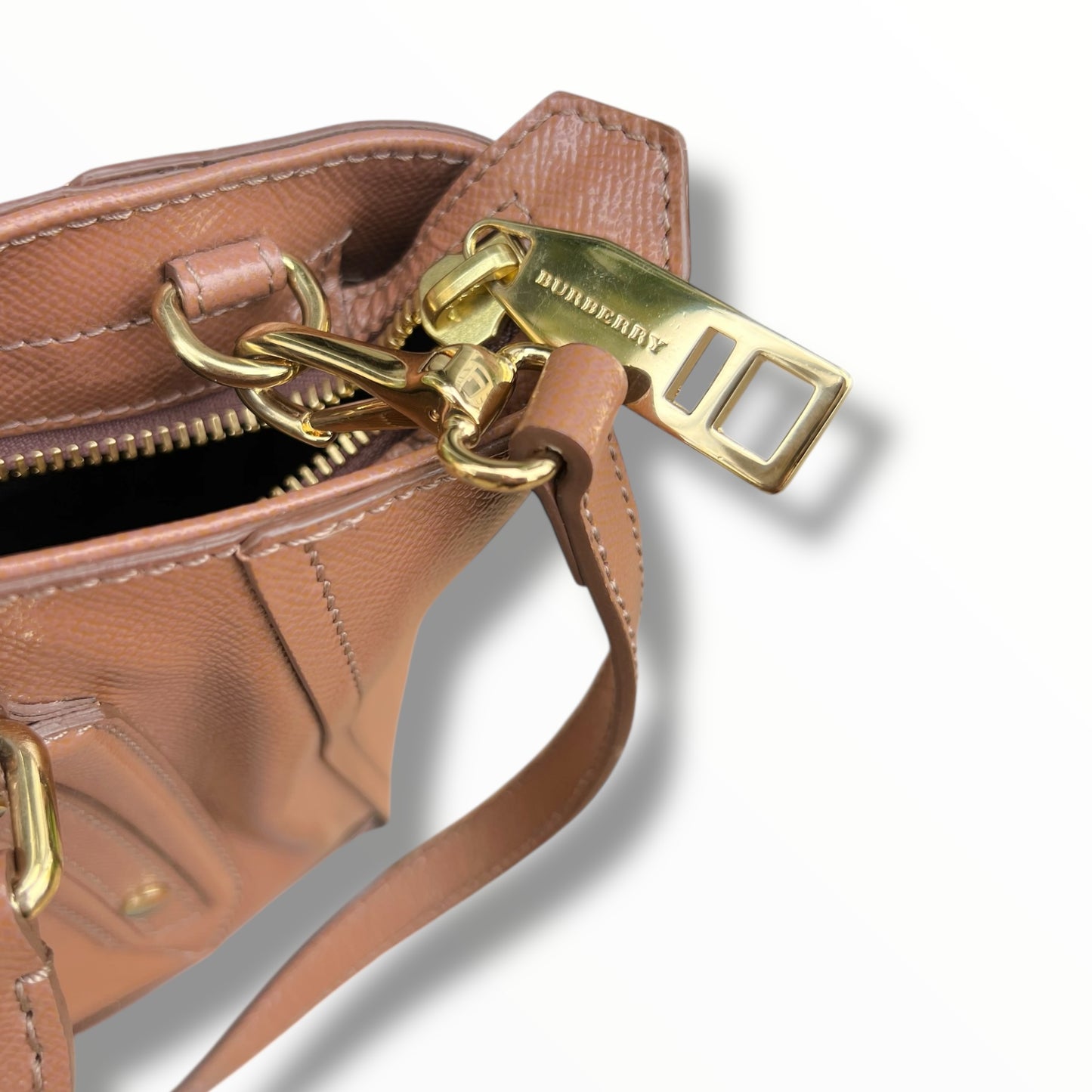 Burberry Pink Leather Somerford Tote Handbag