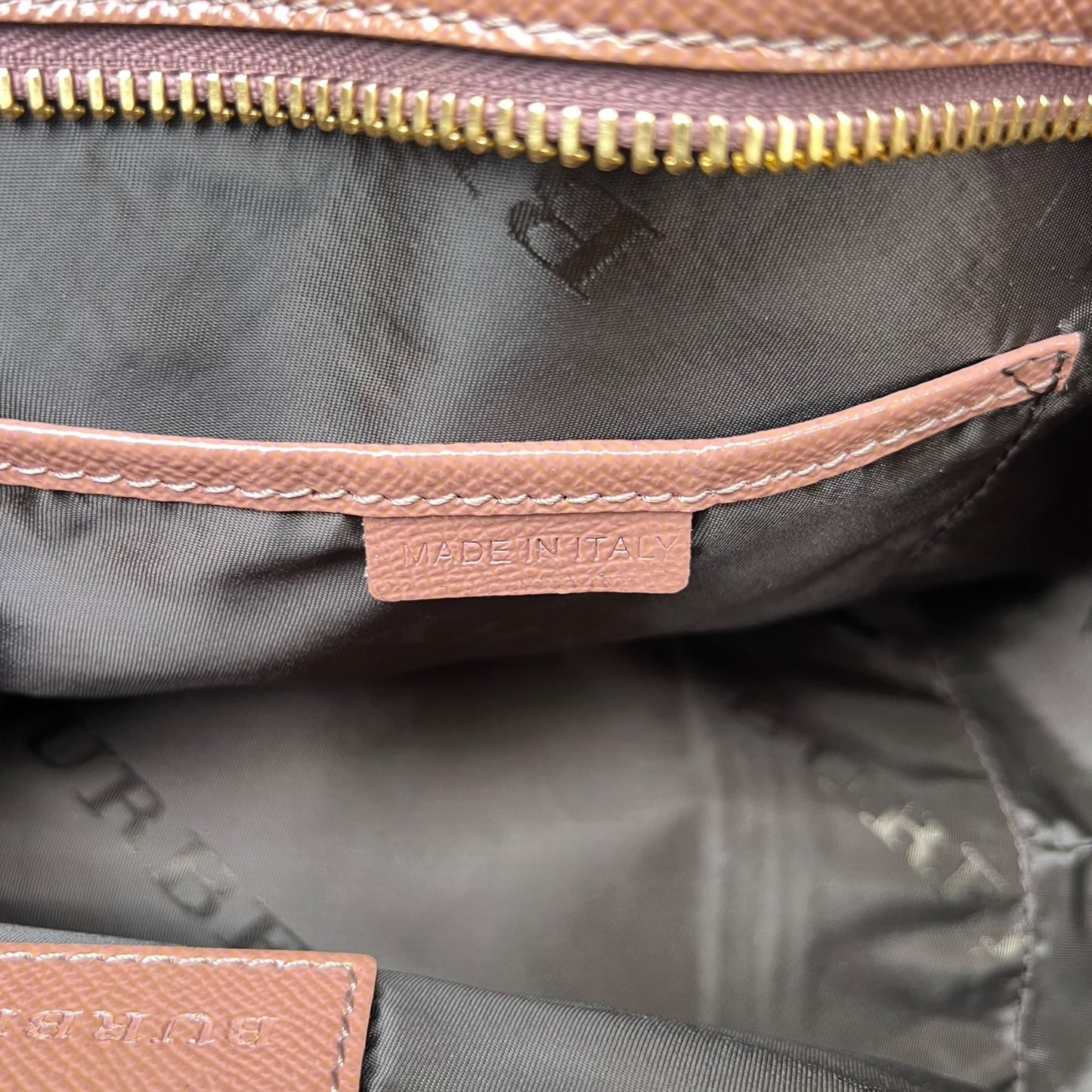 Burberry Pink Leather Somerford Tote Handbag