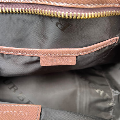 Burberry Pink Leather Somerford Tote Handbag