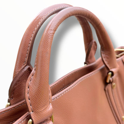 Burberry Pink Leather Somerford Tote Handbag