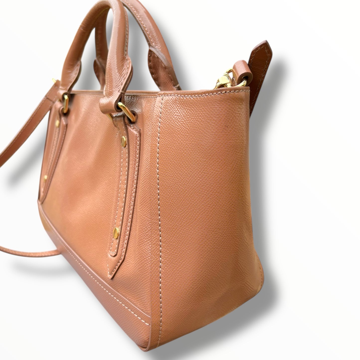 Burberry Pink Leather Somerford Tote Handbag