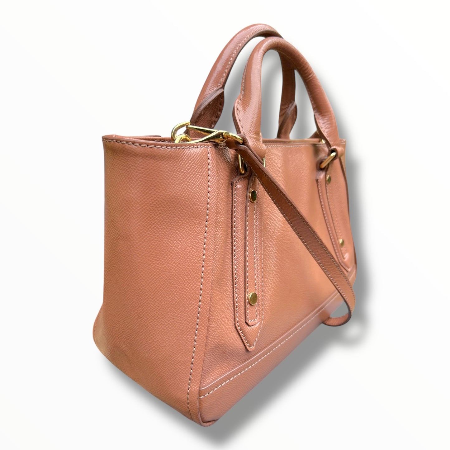 Burberry Pink Leather Somerford Tote Handbag