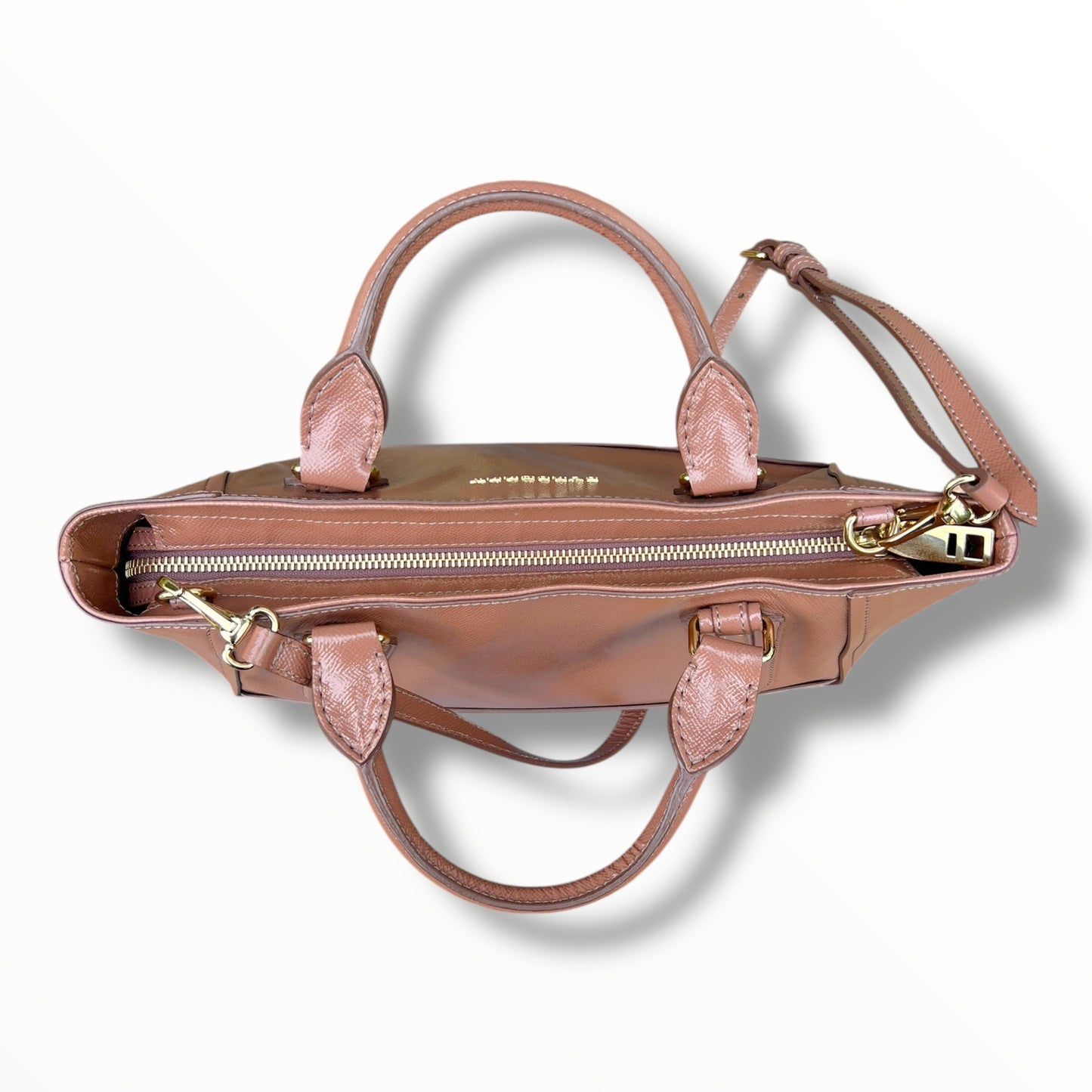 Burberry Pink Leather Somerford Tote Handbag