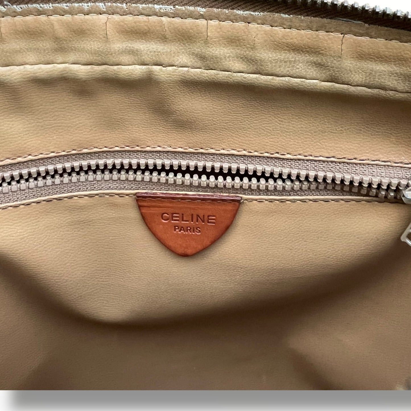 CELINE Triomphe Canvas Clutch Bag