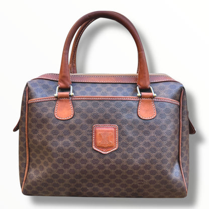 CELINE Triomphe Canvas Handbag with Outside Pockets