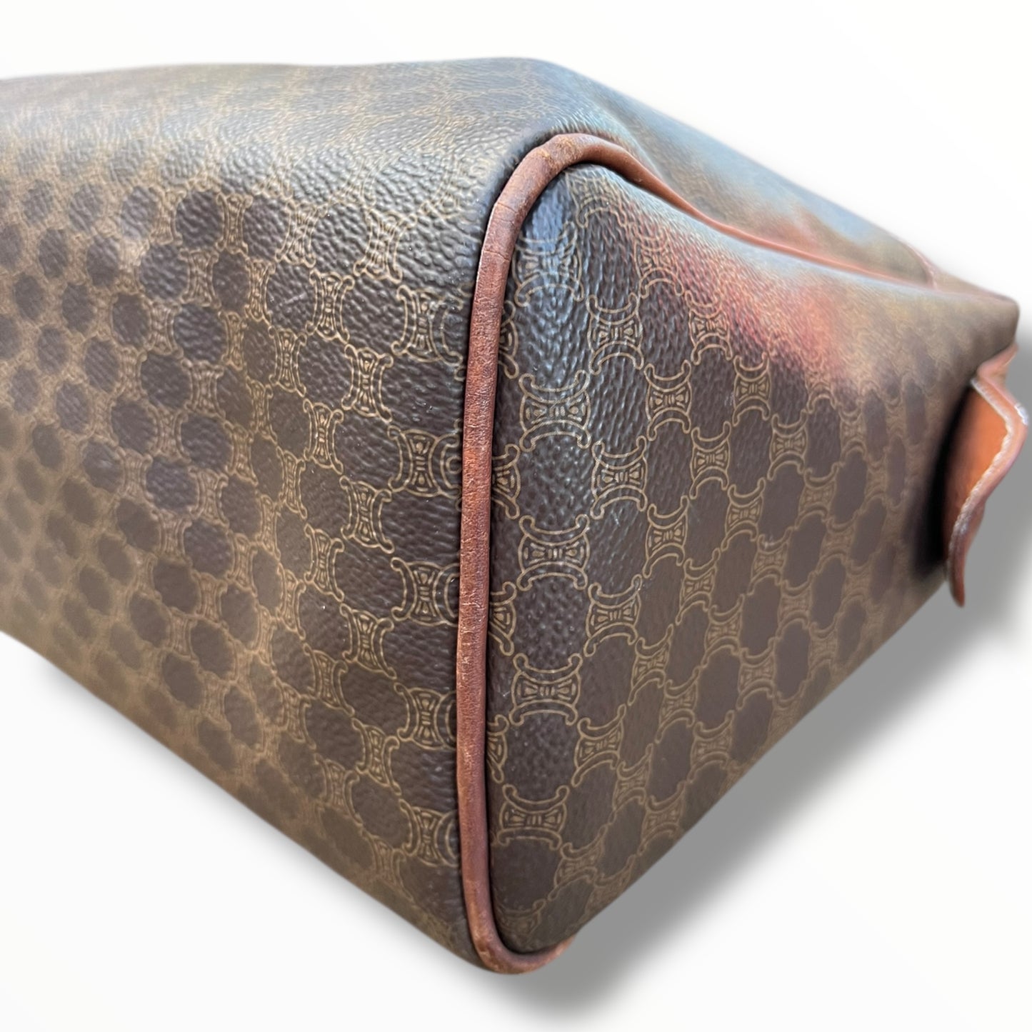 CELINE Triomphe Canvas Handbag with Outside Pockets