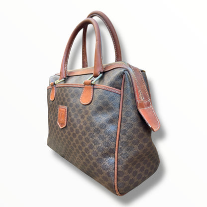 CELINE Triomphe Canvas Handbag with Outside Pockets