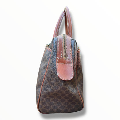 CELINE Triomphe Canvas Handbag with Outside Pockets