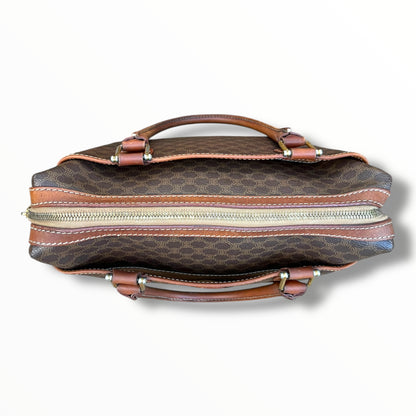 CELINE Triomphe Canvas Handbag with Outside Pockets