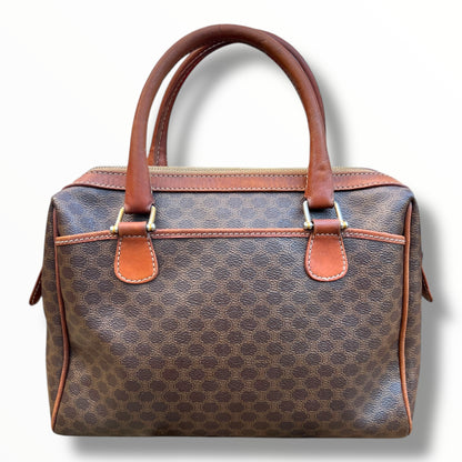 CELINE Triomphe Canvas Handbag with Outside Pockets