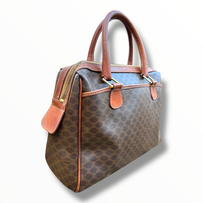 CELINE Triomphe Canvas Handbag with Outside Pockets