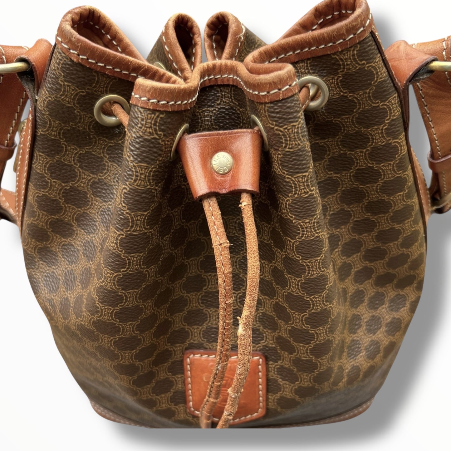 CELINE Triomphe Canvas Bucket Bag