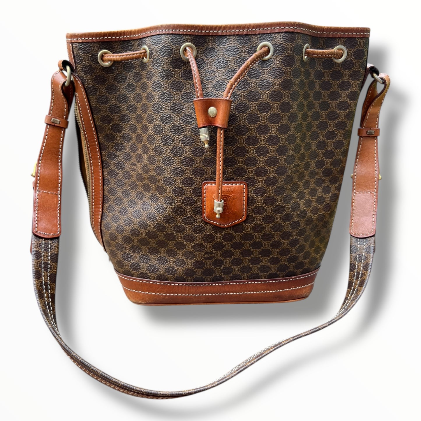 CELINE Triomphe Canvas Bucket Bag