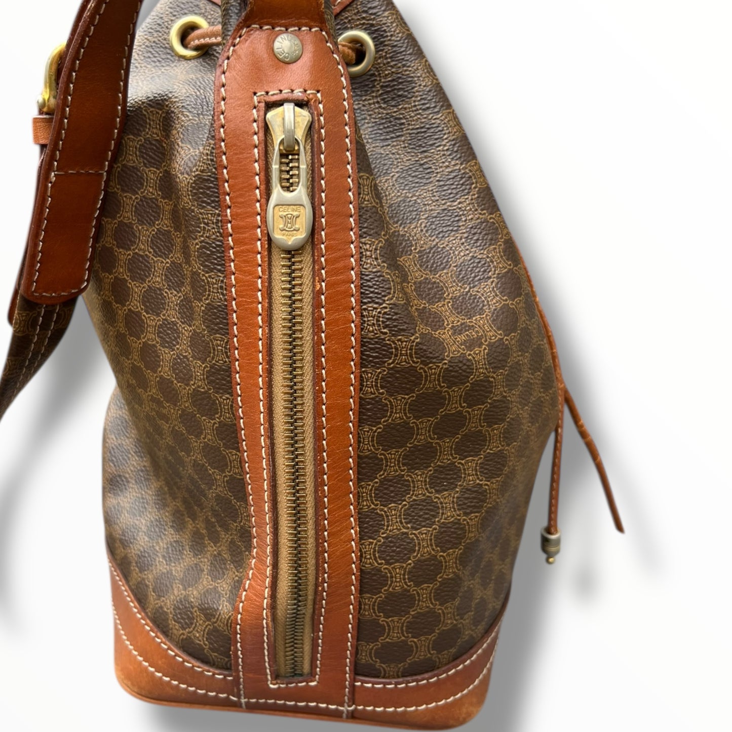 CELINE Triomphe Canvas Bucket Bag