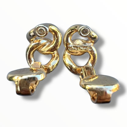 Christian Dior Knot Rope Earrings