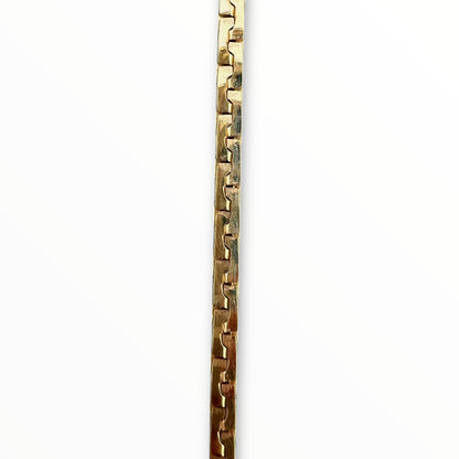 Givenchy Vintage Long Gold Metal Necklace