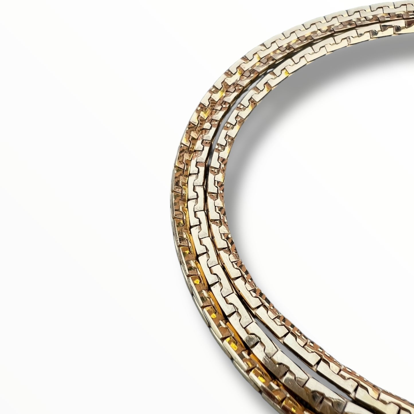 Givenchy Vintage Long Gold Metal Necklace