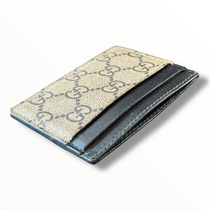 Gucci Bee Print GG Supreme Card Case