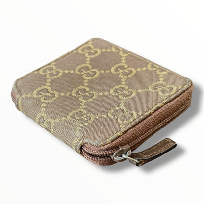 Gucci GG Imprime Leather & Canvas Coin Purse