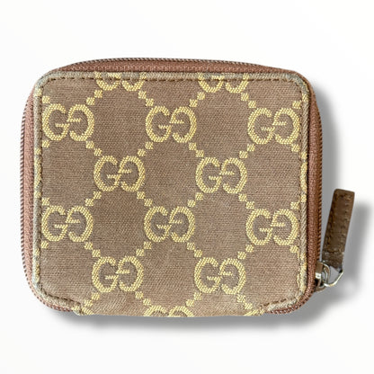 Gucci GG Imprime Leather & Canvas Coin Purse