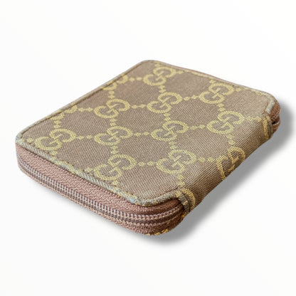 Gucci GG Imprime Leather & Canvas Coin Purse