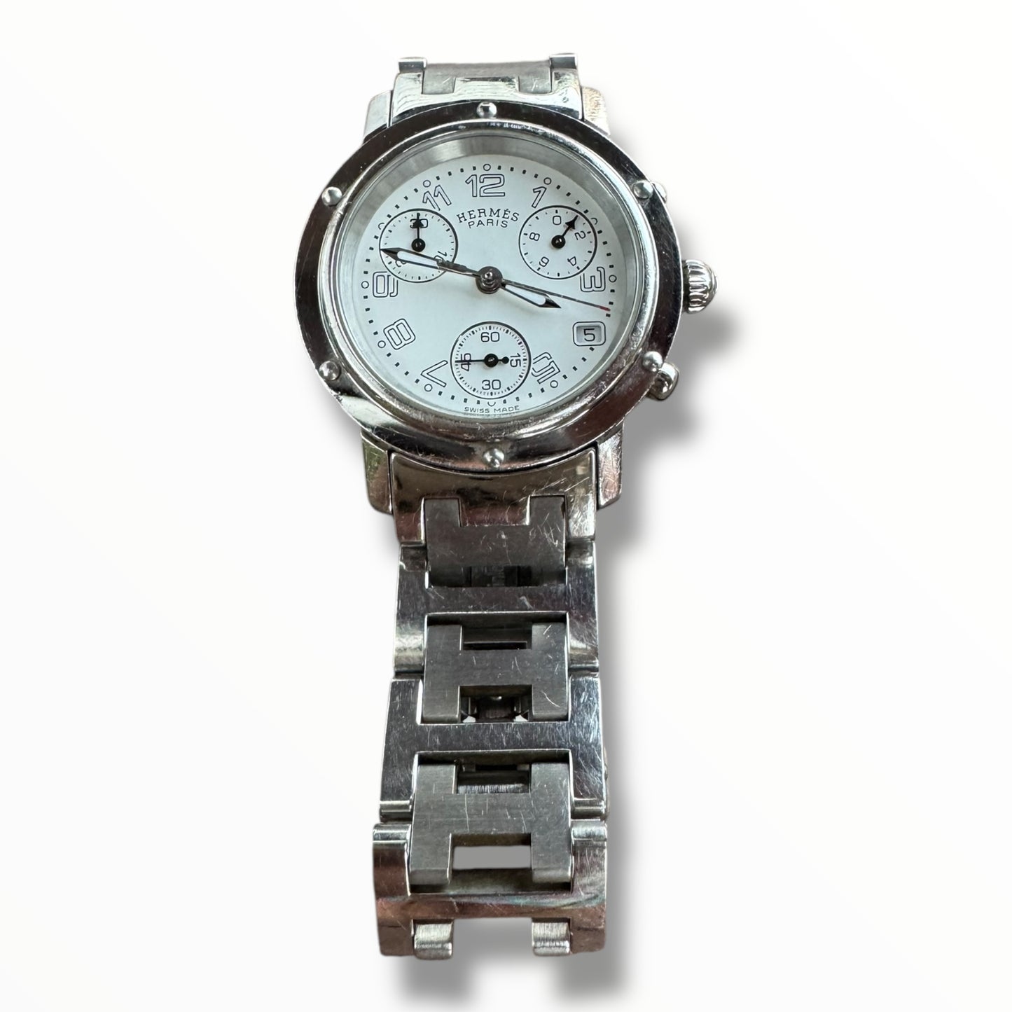 HERMÈS Watch Clipper Chronograph - 31mm Stainless Steel