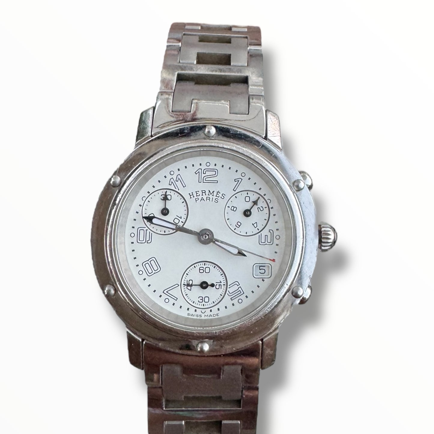 HERMÈS Watch Clipper Chronograph - 31mm Stainless Steel