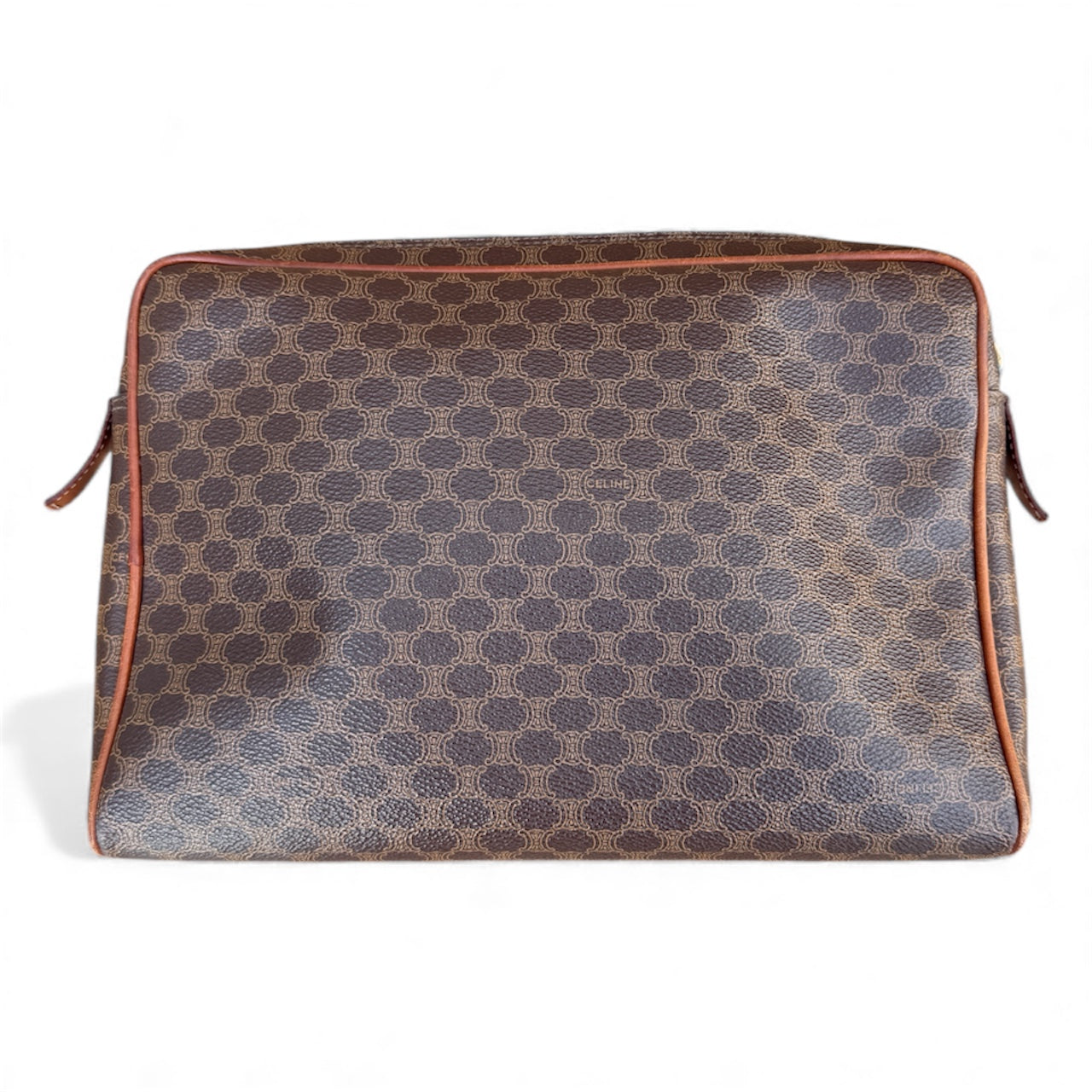 CELINE Triomphe Canvas Clutch Bag