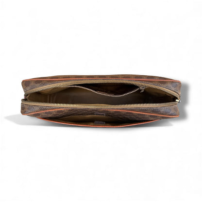 CELINE Triomphe Canvas Clutch Bag