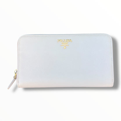 Prada 1M0506 L-shaped Leather Long Wallet