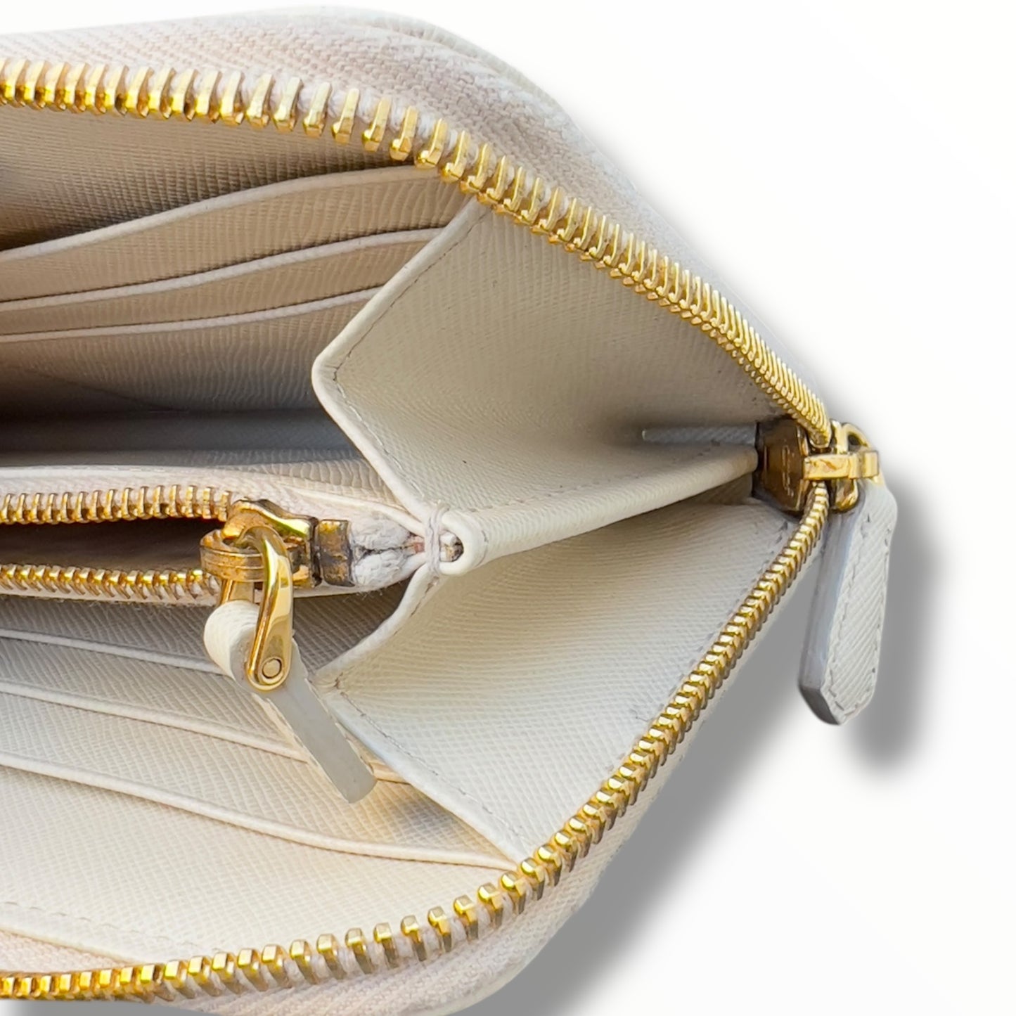 Prada 1M0506 L-shaped Leather Long Wallet