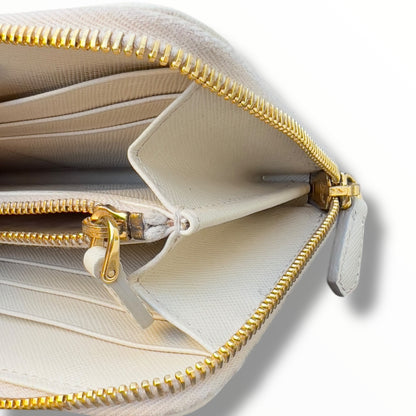 Prada 1M0506 L-shaped Leather Long Wallet