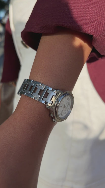 HERMÈS Watch Clipper Chronograph - 31mm Stainless Steel