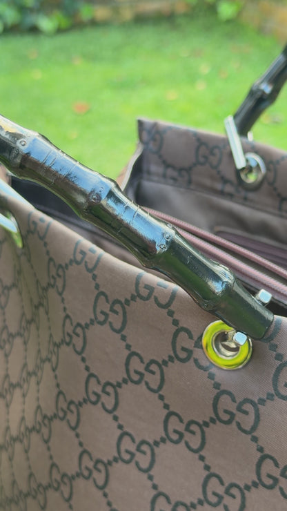 Vintage Gucci Bamboo Tote